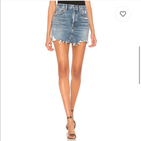 NWOT AGOLDE Quinn Skirt in Ransom